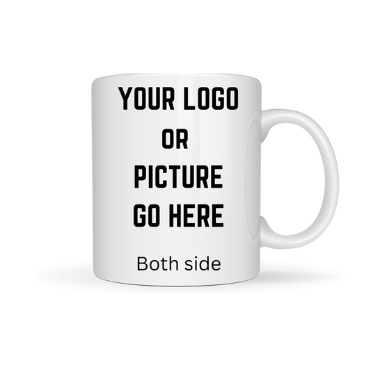 Custom 11oz Coffee Mug with Photo, Personalized Photo for Grandma, Photo Mug Mom, Personalized Picture Coffee Cup, Anniversary Mug Gift for Him / Her, Customizable Logo-Text Mug to Men-Women